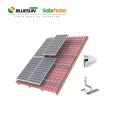 Système de suivi solaire bluesun 30kw sur système de montage en acier hybride sur le réseau domestique sola home 30kw sur le toit et le sol